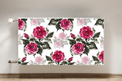 Magnetische mat voor de radiator Geschilderde rozen
