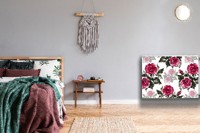 Magnetische mat voor de radiator Geschilderde rozen