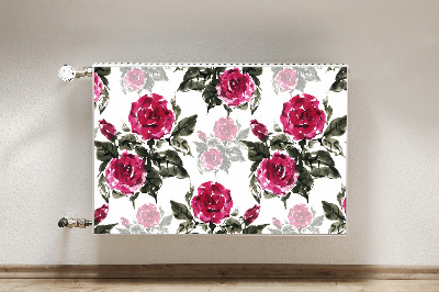 Magnetische mat voor de radiator Geschilderde rozen