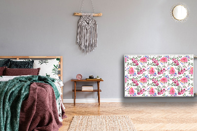 Magnetische radiatormat Roze bloemen