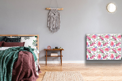 Magnetische radiatormat Roze bloemen