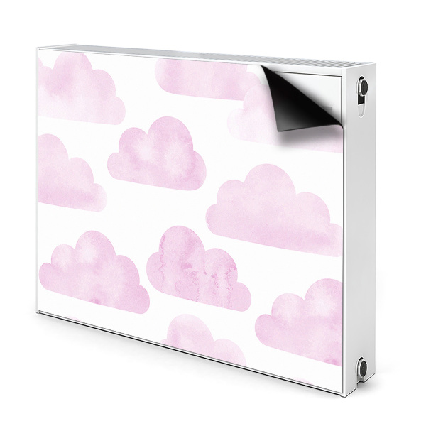 Magnetische radiatormat Roze wolken