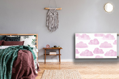 Magnetische radiatormat Roze wolken