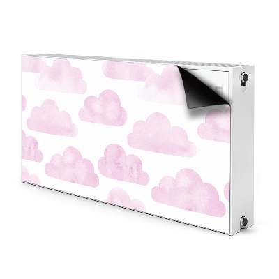 Magnetische radiatormat Roze wolken