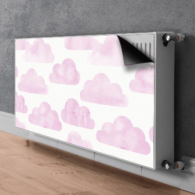Magnetische radiatormat Roze wolken