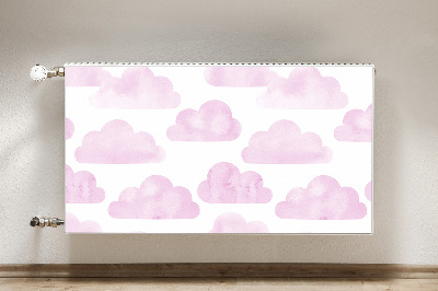 Magnetische radiatormat Roze wolken