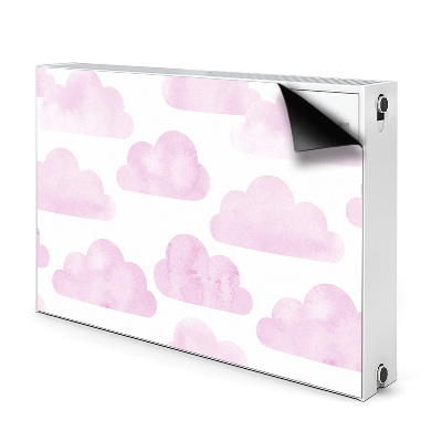 Magnetische radiatormat Roze wolken