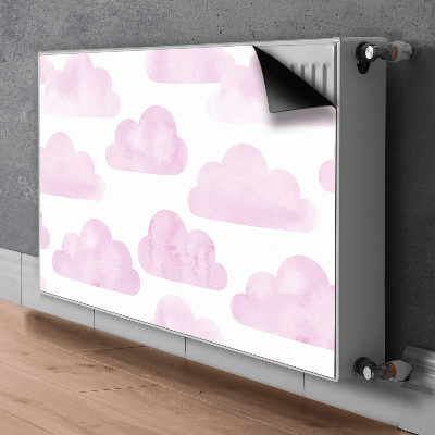 Magnetische radiatormat Roze wolken