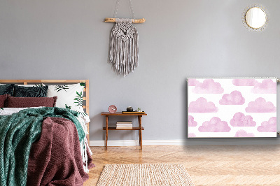 Magnetische radiatormat Roze wolken