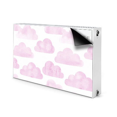 Magnetische radiatormat Roze wolken