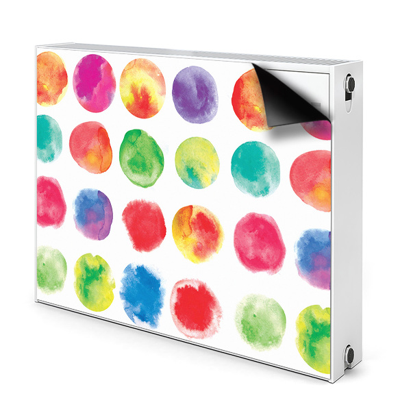 Magnetische mat voor de radiator Geschilderde stippen