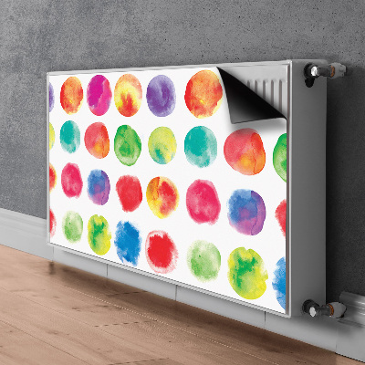 Magnetische mat voor de radiator Geschilderde stippen
