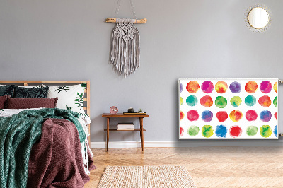 Magnetische mat voor de radiator Geschilderde stippen