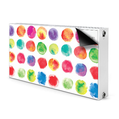 Magnetische mat voor de radiator Geschilderde stippen