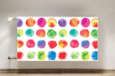Magnetische mat voor de radiator Geschilderde stippen