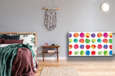 Magnetische mat voor de radiator Geschilderde stippen