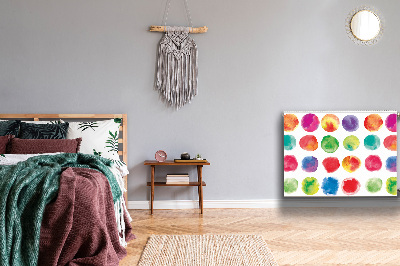Magnetische mat voor de radiator Geschilderde stippen