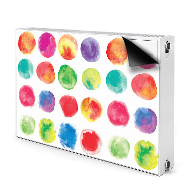 Magnetische mat voor de radiator Geschilderde stippen