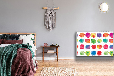 Magnetische mat voor de radiator Geschilderde stippen