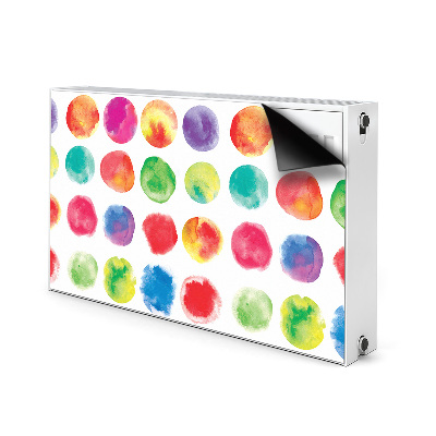 Magnetische mat voor de radiator Geschilderde stippen