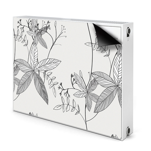 Magnetische bedrukte mat Krabbel bloemen