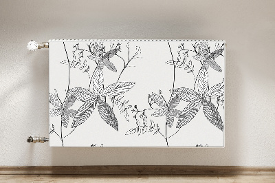 Magnetische bedrukte mat Krabbel bloemen