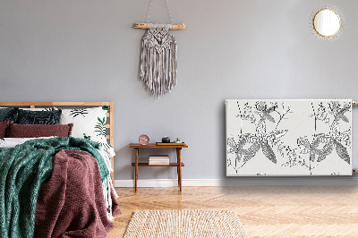 Magnetische bedrukte mat Krabbel bloemen