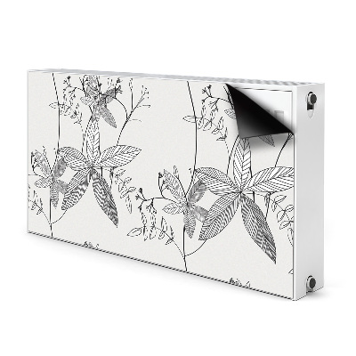 Magnetische bedrukte mat Krabbel bloemen