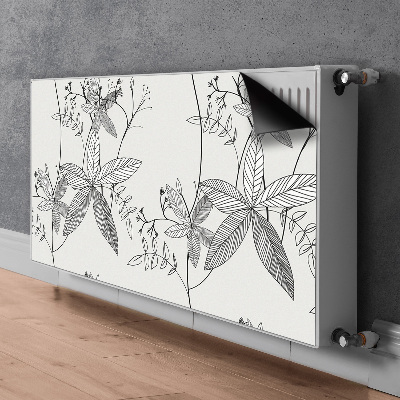 Magnetische bedrukte mat Krabbel bloemen