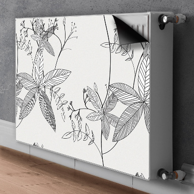 Magnetische bedrukte mat Krabbel bloemen