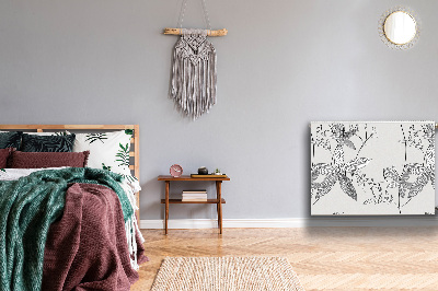Magnetische bedrukte mat Krabbel bloemen