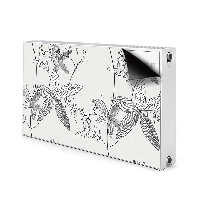 Magnetische bedrukte mat Krabbel bloemen