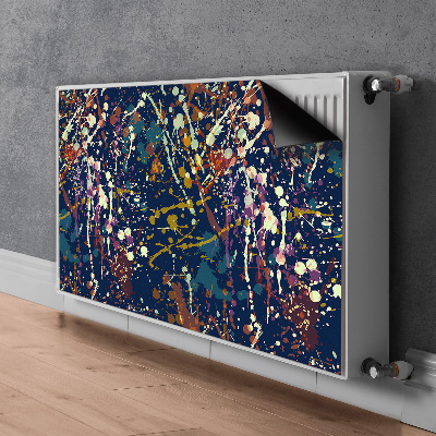 Decoratieve radiatormat Waterverfvlekken