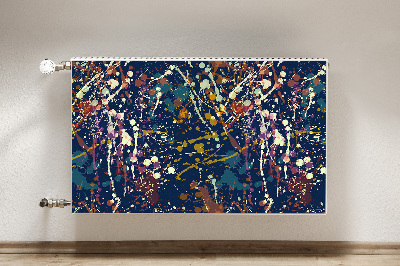 Decoratieve radiatormat Waterverfvlekken