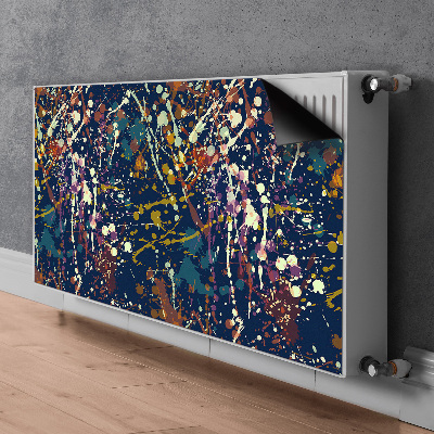 Decoratieve radiatormat Waterverfvlekken