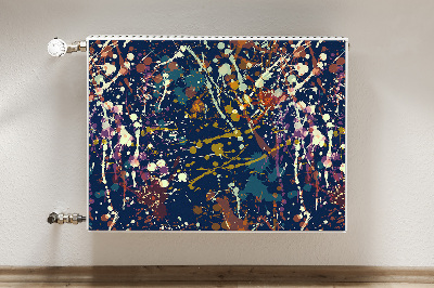 Decoratieve radiatormat Waterverfvlekken