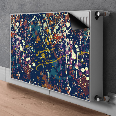 Decoratieve radiatormat Waterverfvlekken