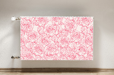 Magnetische radiatormat Rozen doodle