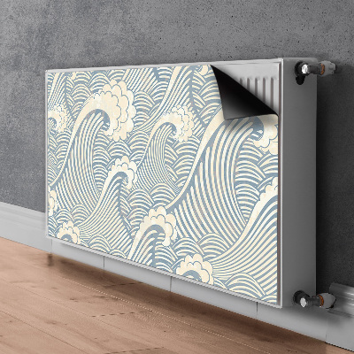 Decoratieve radiatormat Oceaangolven