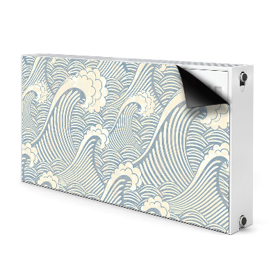 Decoratieve radiatormat Oceaangolven