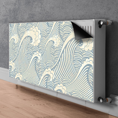 Decoratieve radiatormat Oceaangolven