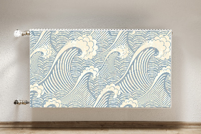 Decoratieve radiatormat Oceaangolven