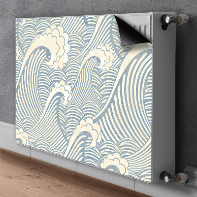 Decoratieve radiatormat Oceaangolven