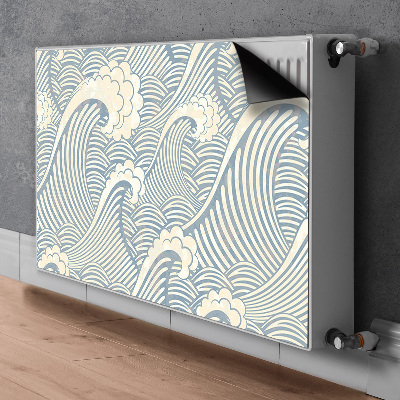 Decoratieve radiatormat Oceaangolven