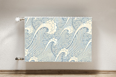 Decoratieve radiatormat Oceaangolven