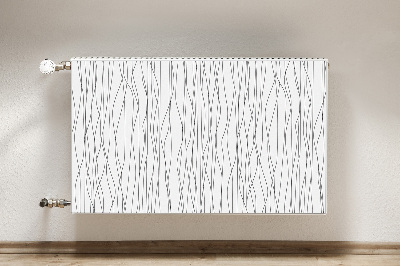 Decoratieve radiatormat Chaotische lijnen