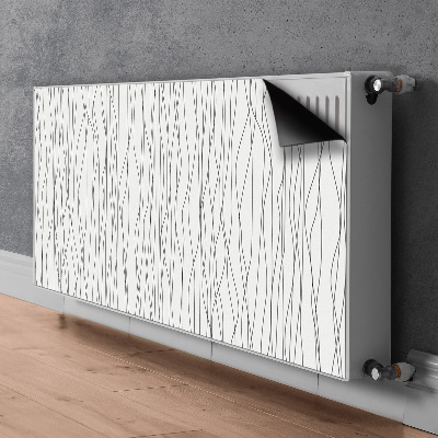 Decoratieve radiatormat Chaotische lijnen