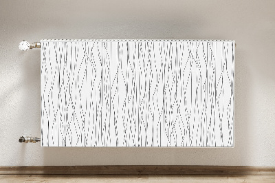 Decoratieve radiatormat Chaotische lijnen