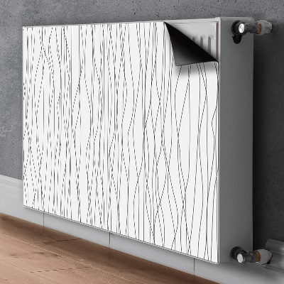 Decoratieve radiatormat Chaotische lijnen