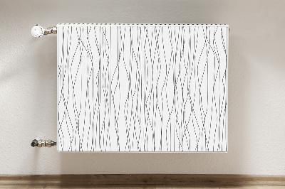 Decoratieve radiatormat Chaotische lijnen